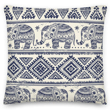 Load image into Gallery viewer, Blue and white Bohemian Cushions
