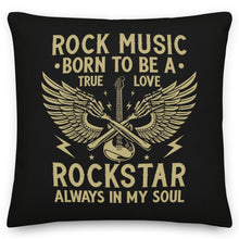 Load image into Gallery viewer, Born to be a rockstar cushion
