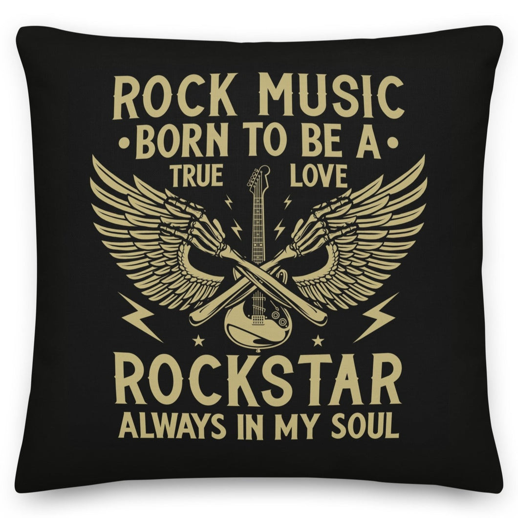 Born to be a rockstar cushion