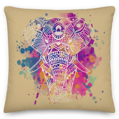 Bohemian Elephant Brown Cushion