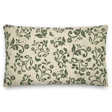 Load image into Gallery viewer, vintage luxury green pillow
