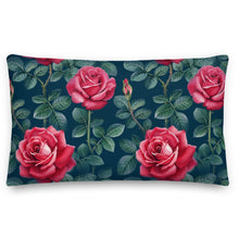 Load image into Gallery viewer, Water Colour Rose Premium Pillow
