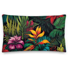 Load image into Gallery viewer, topical plant pillow
