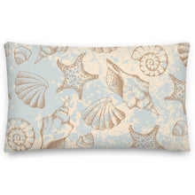 Load image into Gallery viewer, Sandy Sea Shells Cream pillow
