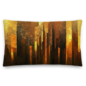 shattered gold pillow