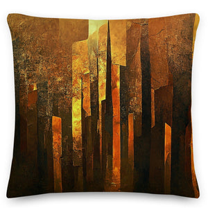 Shattered Gold Cushion