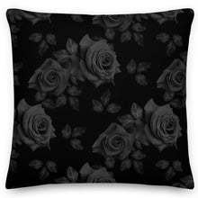 Load image into Gallery viewer, gothic rose square pillow
