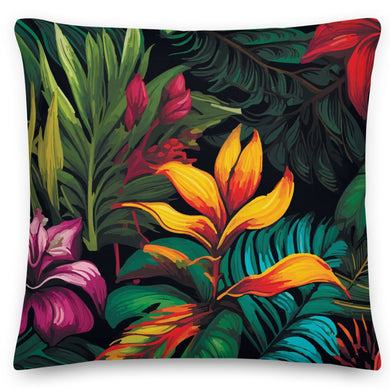 tropical plant cushion
