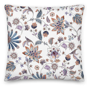 Hand Drawn Floral Pillow