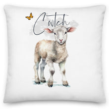 Load image into Gallery viewer, Cwtch Lamb White Childrens Cushion
