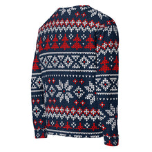 Load image into Gallery viewer, Navy Woolly Pattern Unisex Christmas Jumper
