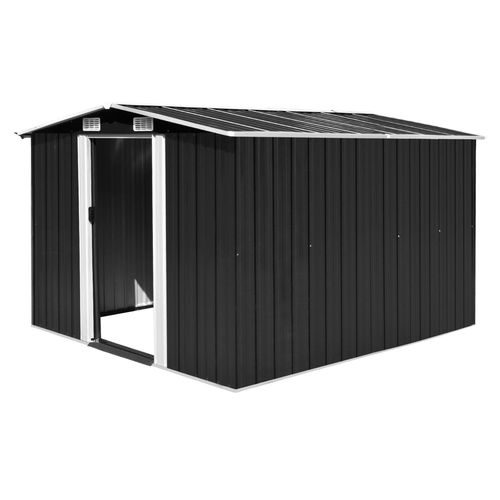 VidaXL Metal Shed Anthracite - MULTIPLE SIZES AVAILABLE