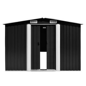 VidaXL Metal Shed Anthracite - MULTIPLE SIZES AVAILABLE