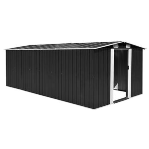 VidaXL Metal Shed Anthracite - MULTIPLE SIZES AVAILABLE