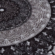 Load image into Gallery viewer, None Slip Machine Washable Round Rug - BOHEMIAN
