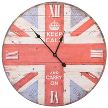 Load image into Gallery viewer, Vintage British Flag Wall Clock
