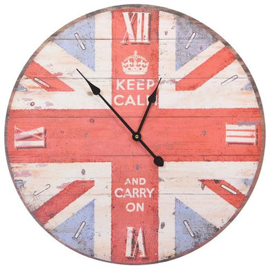 Vintage British Flag Wall Clock