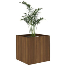 Load image into Gallery viewer, 40cm Planter Box Brown Oak Engineered Wood
