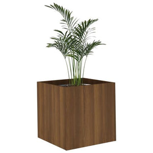 40cm Planter Box Brown Oak Engineered Wood