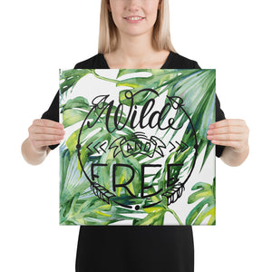 wild and free tropical wall art
