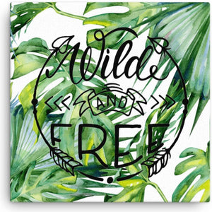 Wild And Free Jungle Themes Canvas 16" x 16"