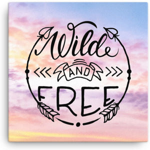 Wild And Free Clouds Canvas 16" x 16"