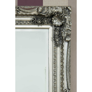 Carved Louis Wall Mirror - Silver