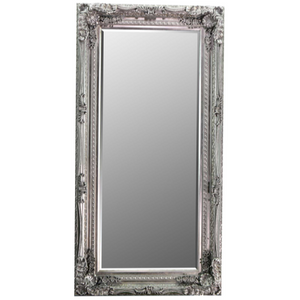 Carved Louis Wall Mirror - Silver