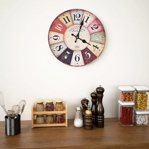 Vintage Colourful Wall Clock