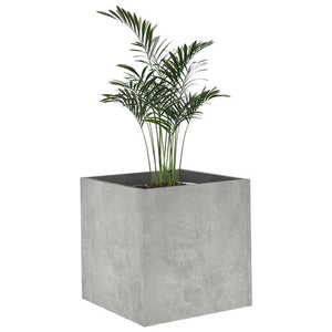 40cm Planter Box Concrete Grey Engineered Wood