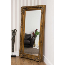 Load image into Gallery viewer, Carved Louis Full Length Wall Mirror -Gold
