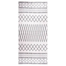 Load image into Gallery viewer, None Slip Machine Washable Rectangle Rug - BLACK &amp; WHITE - MULTIPLE SIZES AVAILABLE
