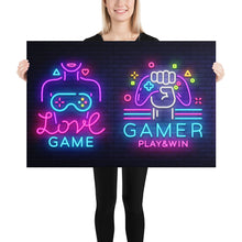 Load image into Gallery viewer, X Large Love Game Gamer Poster 70 x 100 cm
