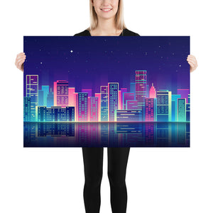 X Large Luminous City Poster 70 x 100 cm