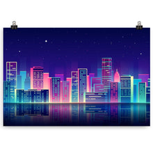 Load image into Gallery viewer, x large Luminous City poster
