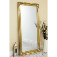 Load image into Gallery viewer, large gold wall mirror
