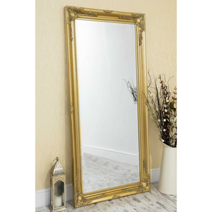large gold wall mirror