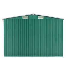 Load image into Gallery viewer, VidaXL Metal Shed Green - MULTIPLE SIZES AVAILABLE
