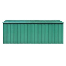 Load image into Gallery viewer, VidaXL Metal Shed Green - MULTIPLE SIZES AVAILABLE
