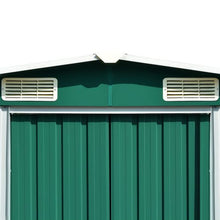 Load image into Gallery viewer, VidaXL Metal Shed Green - MULTIPLE SIZES AVAILABLE
