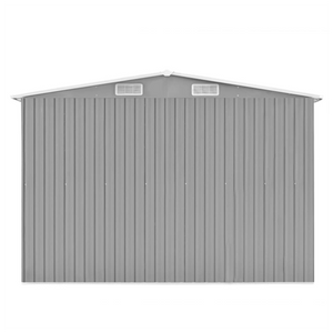 VidaXL Metal Shed Grey- MULTIPLE SIZES AVAILABLE