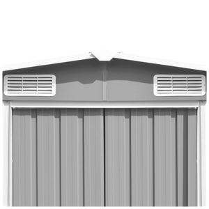 VidaXL Metal Shed Grey- MULTIPLE SIZES AVAILABLE