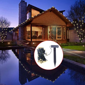 LED Solar String Lights Warm White Christmas Decoration 200 /400 Bulbs