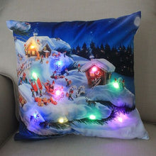 Load image into Gallery viewer, Cartoon Christmas Cushion Covers 18 x 18 inch With LED Lights
