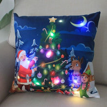 Load image into Gallery viewer, Cartoon Christmas Cushion Covers 18 x 18 inch With LED Lights
