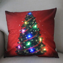 Load image into Gallery viewer, Cartoon Christmas Cushion Covers 18 x 18 inch With LED Lights
