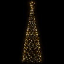 Load image into Gallery viewer, vidaXL Christmas Cone Tree Warm White 500 LEDs 100x300 cm
