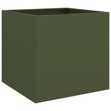 Load image into Gallery viewer, VidaXL Olive Green Planter Cold-rolled Steel - MULTIPLE SIZES AVAILABLE
