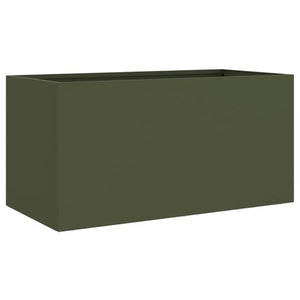 VidaXL Olive Green Planter Cold-rolled Steel - MULTIPLE SIZES AVAILABLE