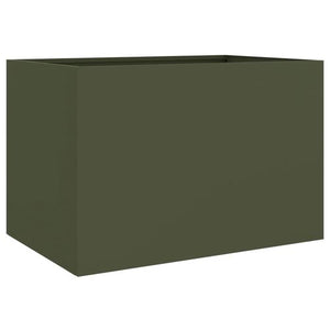 VidaXL Olive Green Planter Cold-rolled Steel - MULTIPLE SIZES AVAILABLE